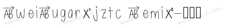SweiSugarCjKtc SemiB字体转换